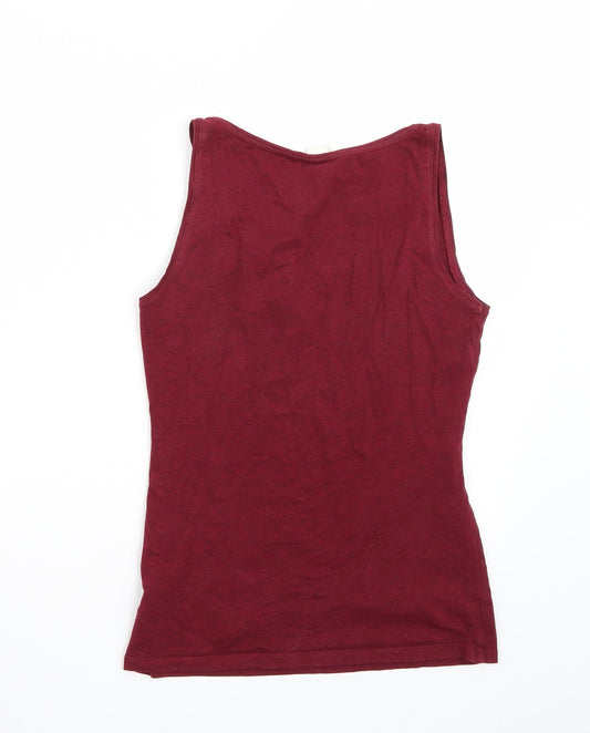 Womens UK Size S H&M Purple Basic T-Shirt