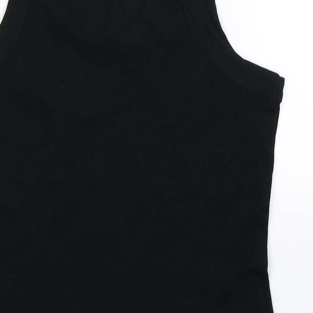 Bay Womens Black Basic Tank Size 16
