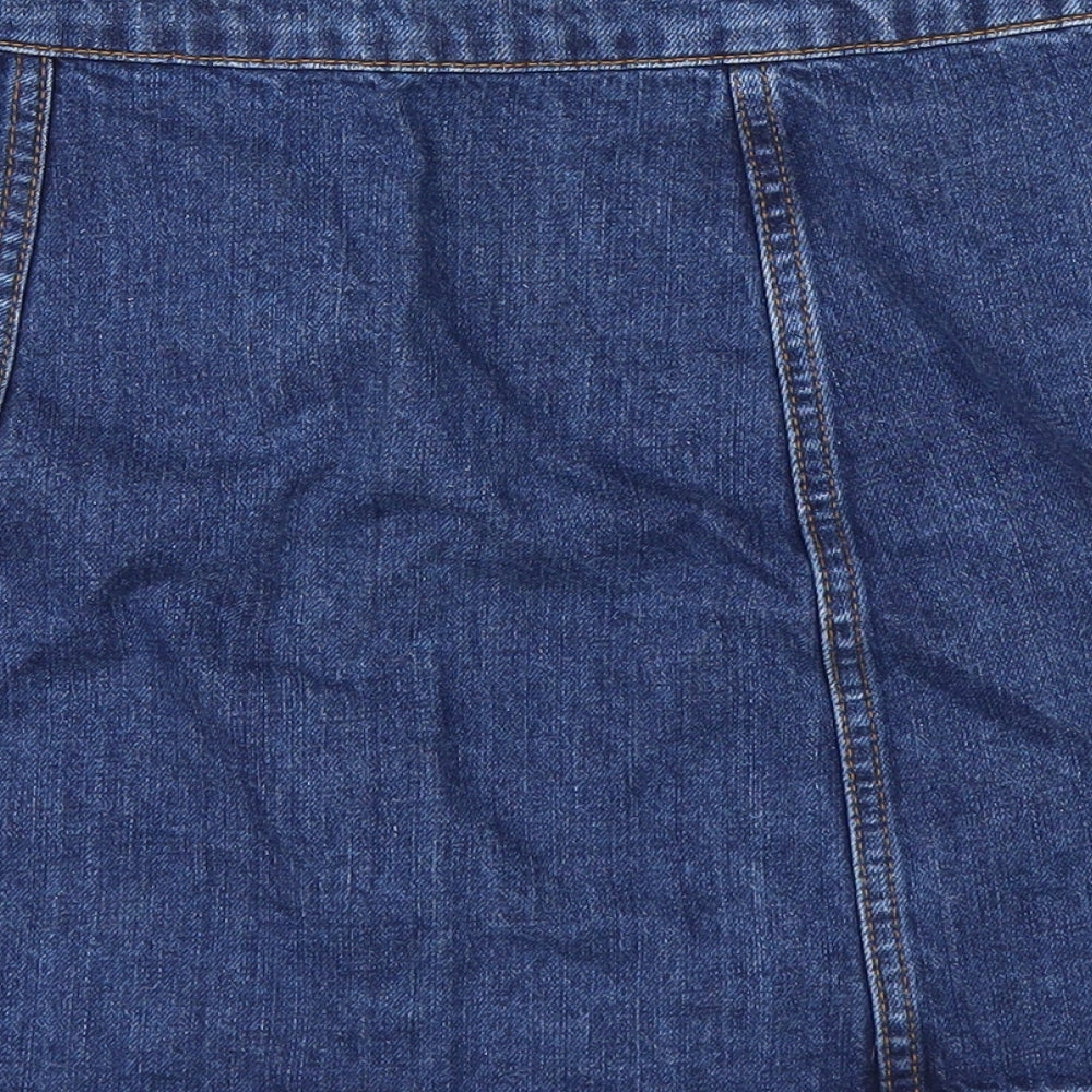 Womens UK Size 28 in Topshop A-Line Denim Skirt