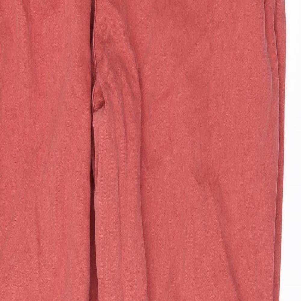 Womens UK Size 12 DenimCo Regular Fit Skinny Red Jeans