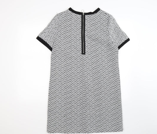 Marks and Spencer Womens White Striped T-Shirt Dress Size 12