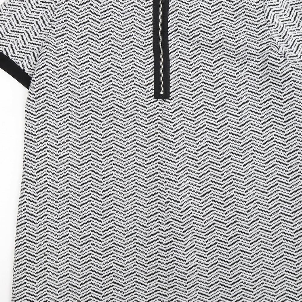 Marks and Spencer Womens White Striped T-Shirt Dress Size 12