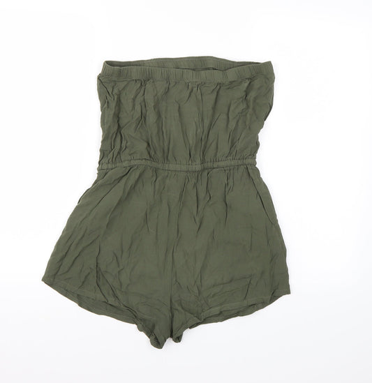 FOREVER 21 Womens Green   Playsuit One-Piece Size M