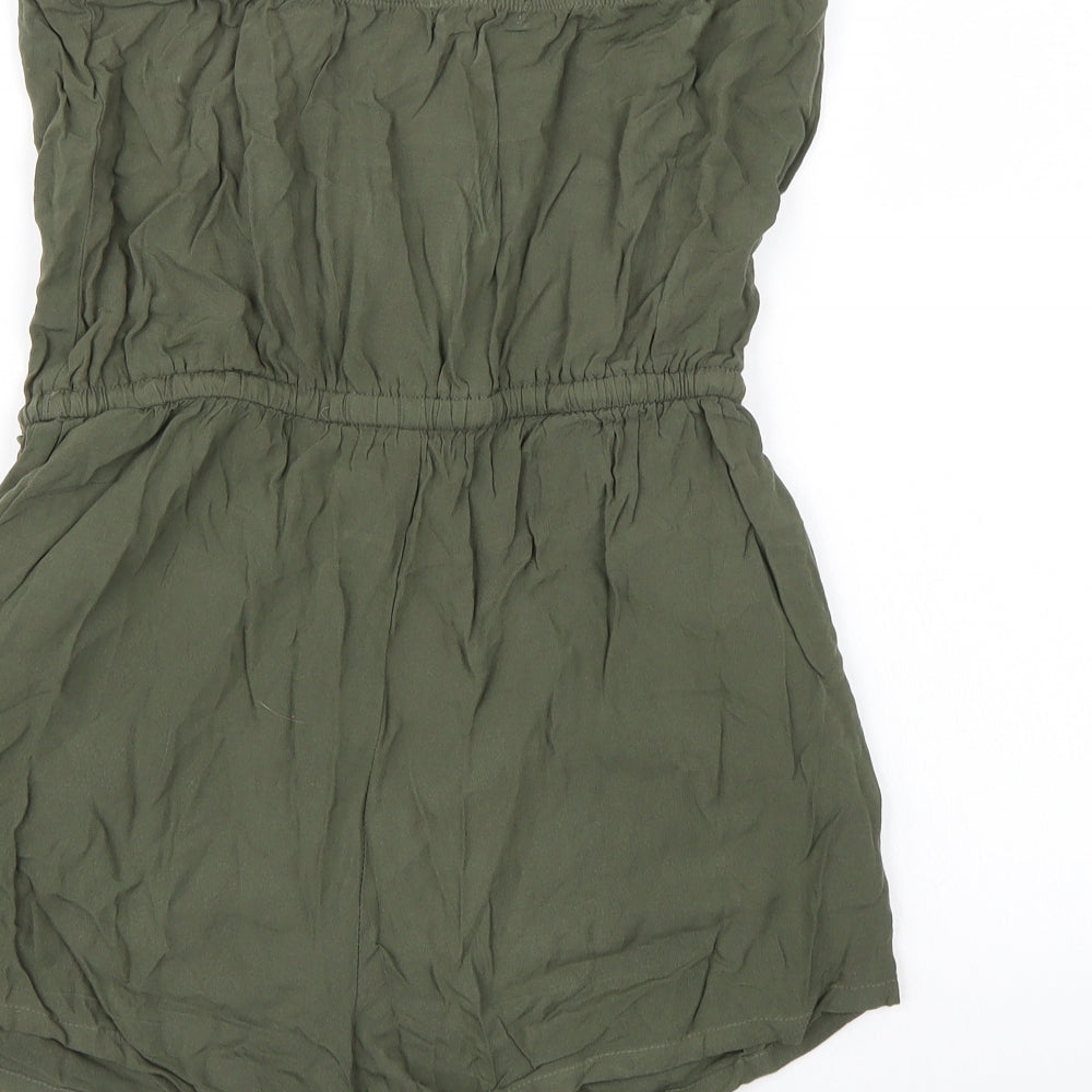 FOREVER 21 Womens Green Playsuit One-Piece Size M