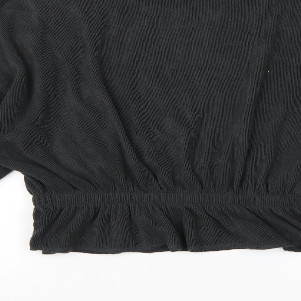 Zara Knit Womens Grey Knit Pullover Jumper Size S