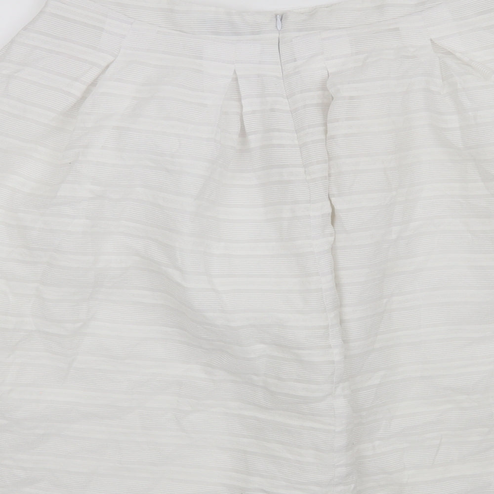 Peacocks Womens White Pettiskirt Skirt Size 14