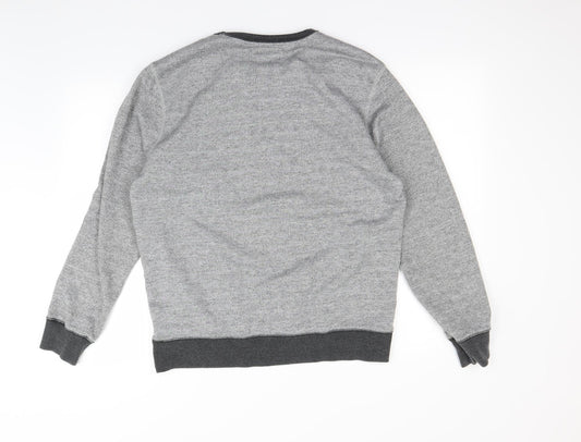 Easy Mens Grey Pullover Jumper Size L