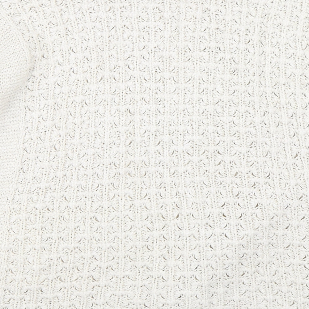 Marks and Spencer Womens Beige Cardigan Jumper Size 16