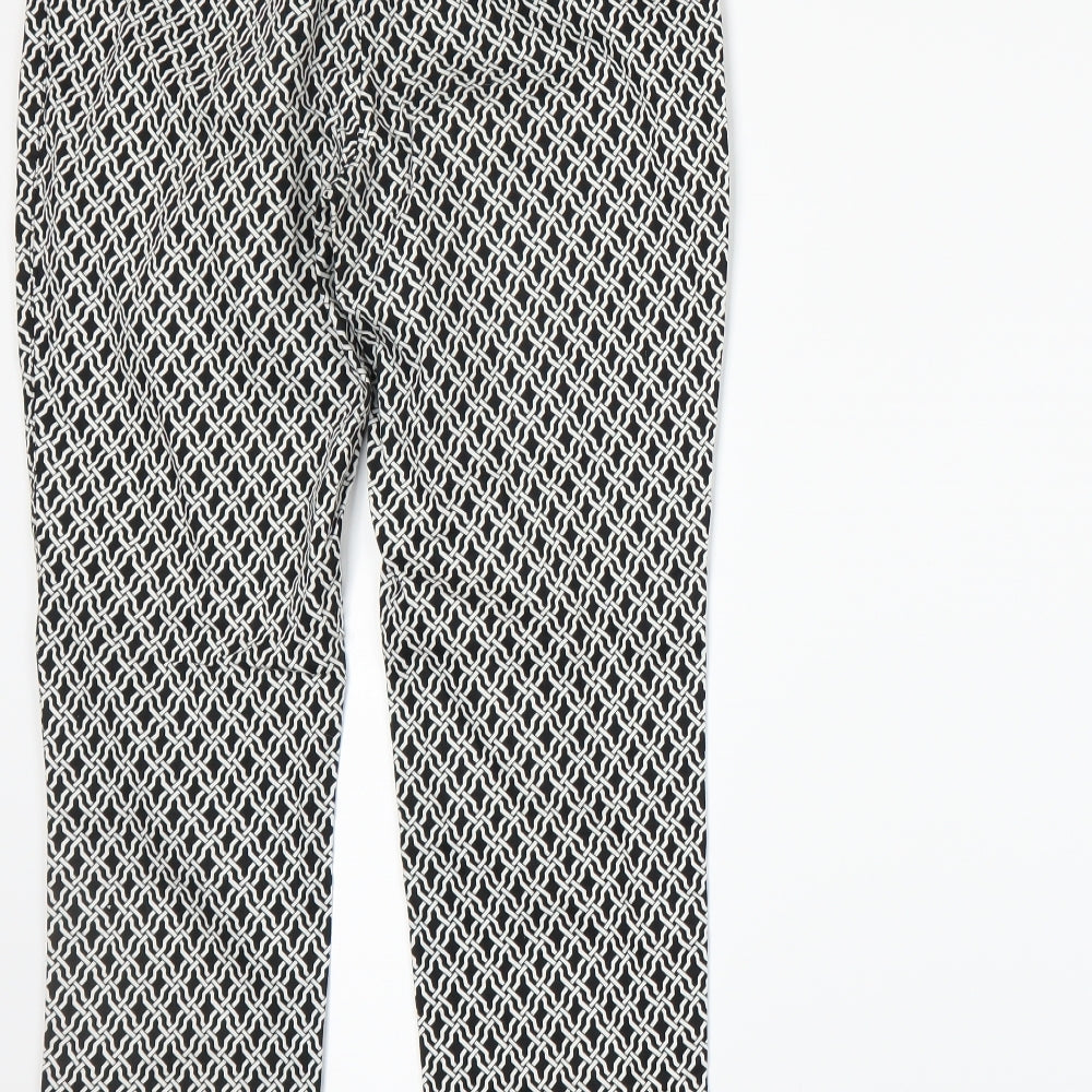 Womens UK Size 8 Dunnes Regular Fit White Trousers