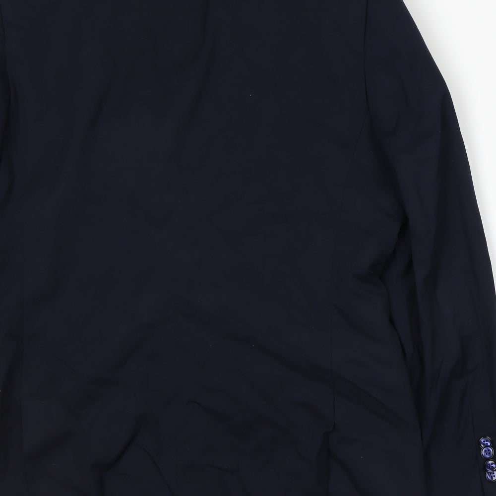 Mens UK Size L Greenwoods Regular Blue Suit Jacket