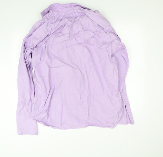 Sartorial Mens Purple Button-Up Size 17