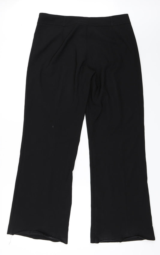 Womens UK Size 14 Evie Regular Fit Black Trousers