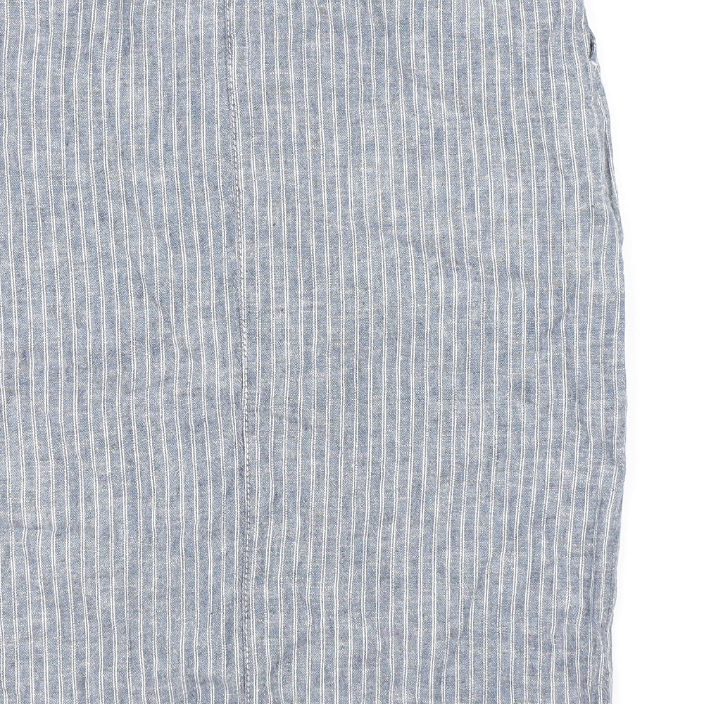 Bonmarché Womens Blue Straight & Pencil Skirt Size 10