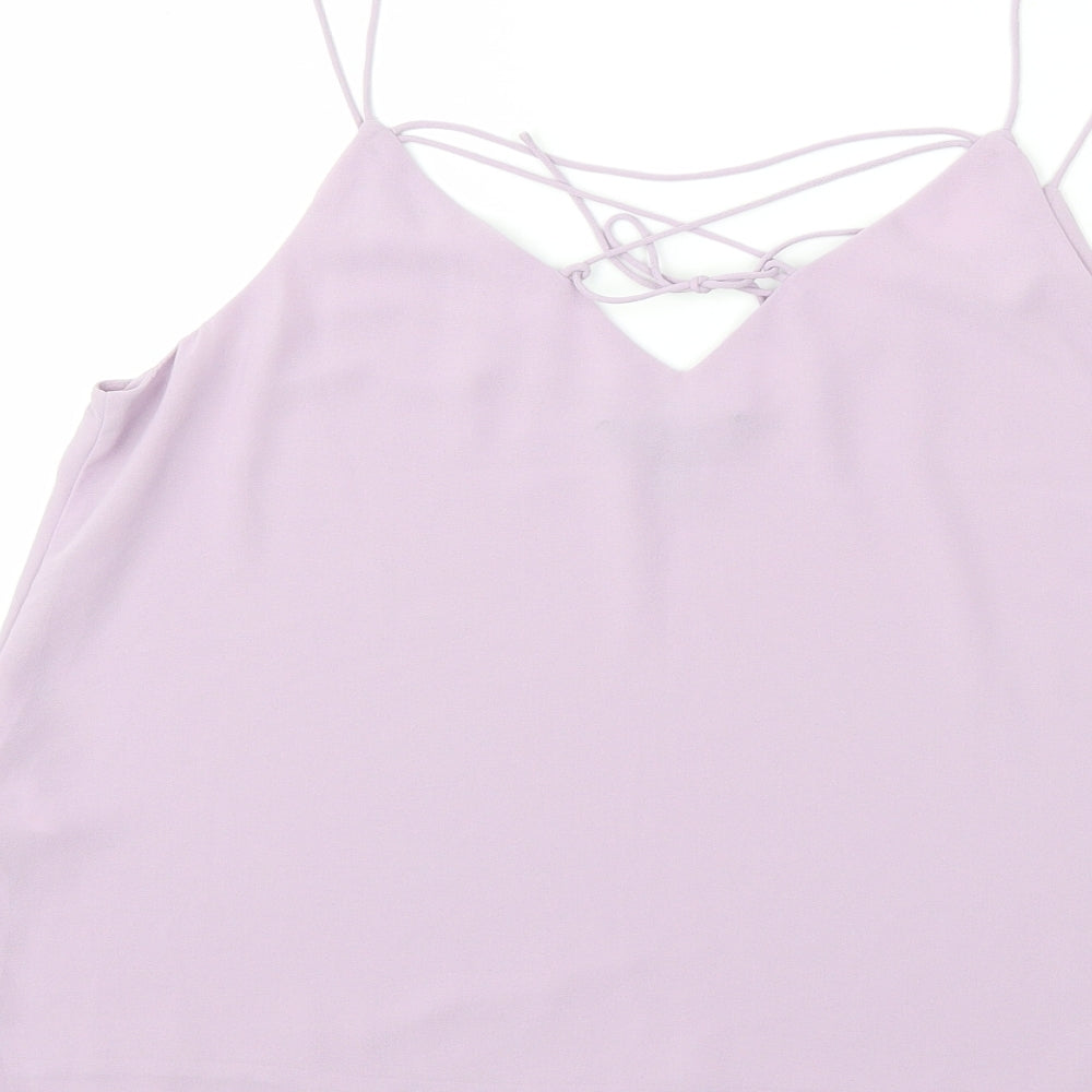 New Look Womens Pink Basic Tank Size 12