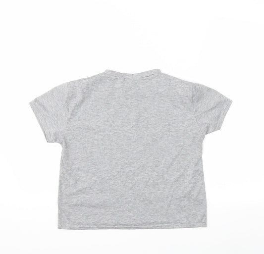 Womens UK Size 8 In the Style Grey Basic T-Shirt