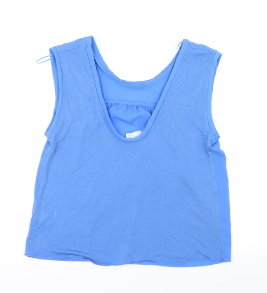 Zara Womens Blue Basic Blouse Size 10