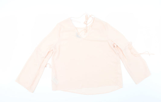 New Look Womens Orange Tunic Blouse Size 14
