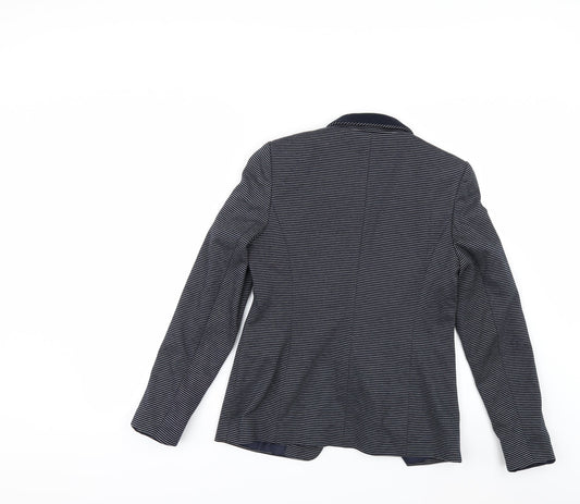 TU Womens Blue Striped  Jacket  Size 10