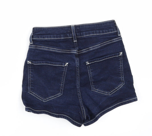 River Island Womens Blue  Denim Hot Pants Shorts Size 8