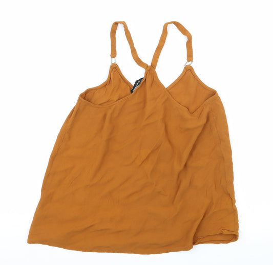Womens UK Size 6 New Look Brown Camisole Tank
