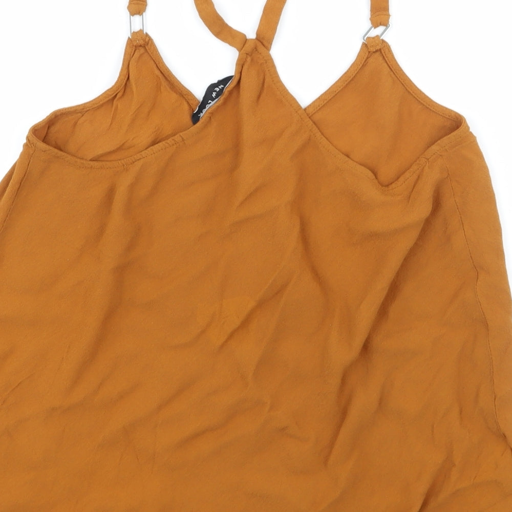 Womens UK Size 6 New Look Brown Camisole Tank