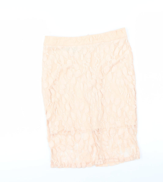 Parisian Womens Pink A-Line Skirt Size 8