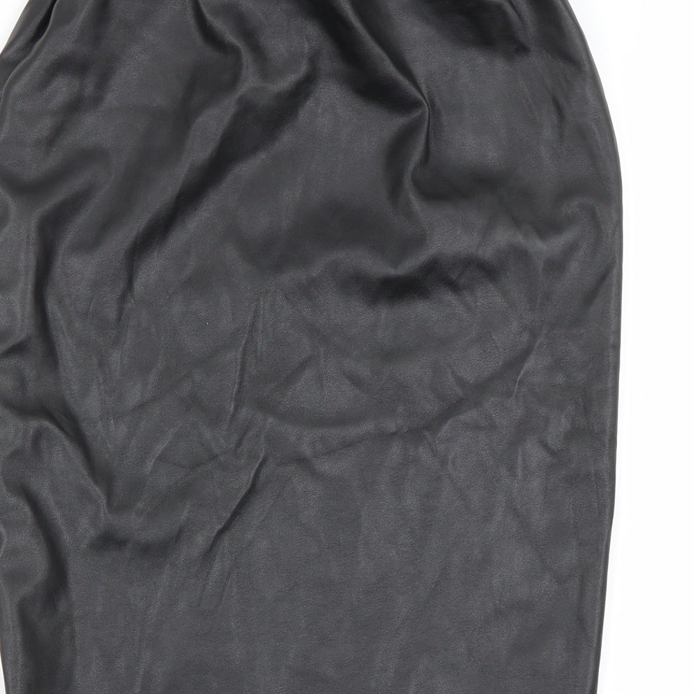 Boohoo Womens Black   A-Line Skirt Size 8