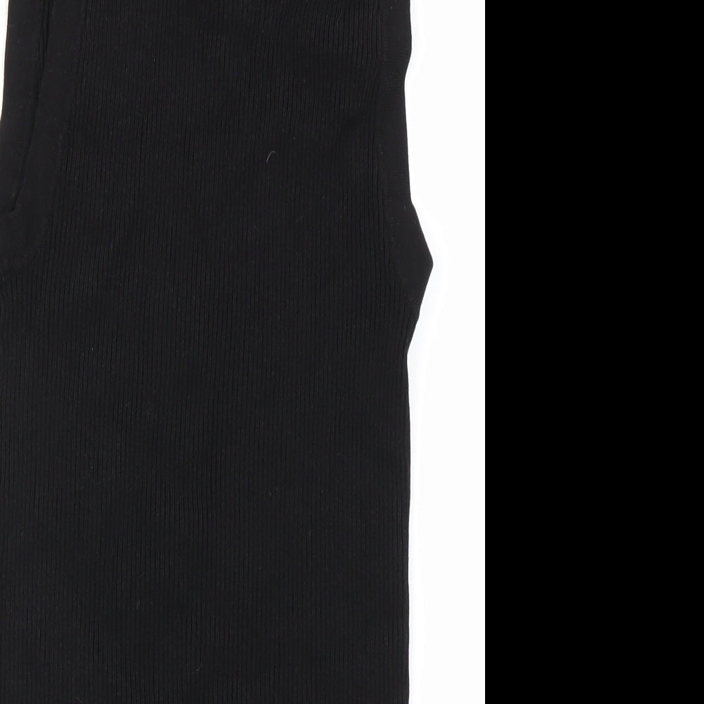 Womens UK Size S H&M Black Basic T-Shirt