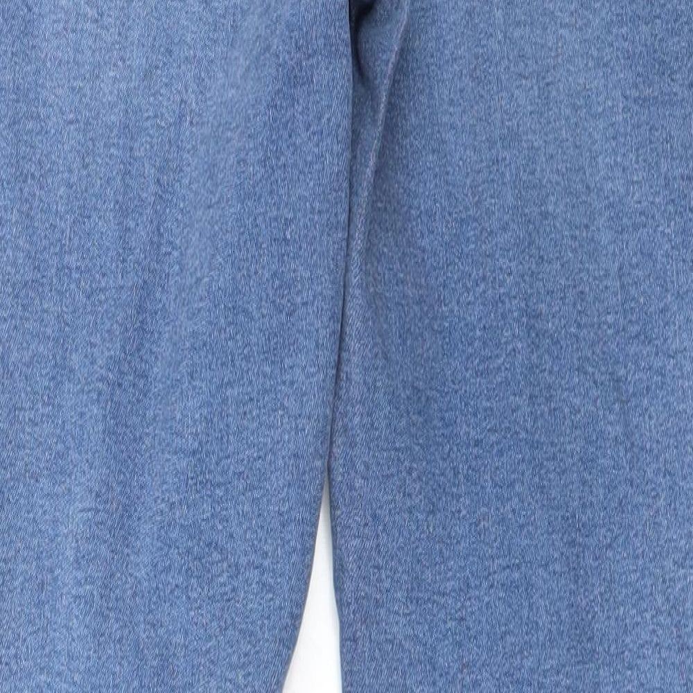 Womens UK Size 23 in Preworn Regular Fit Straight Blue Jeans