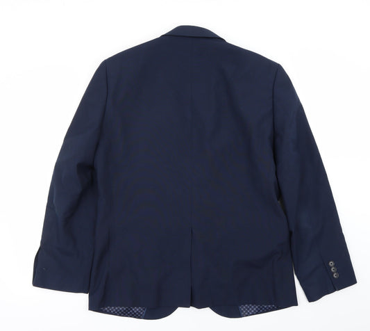 Mens UK Size 42 Preworn Regular Blue Suit Jacket