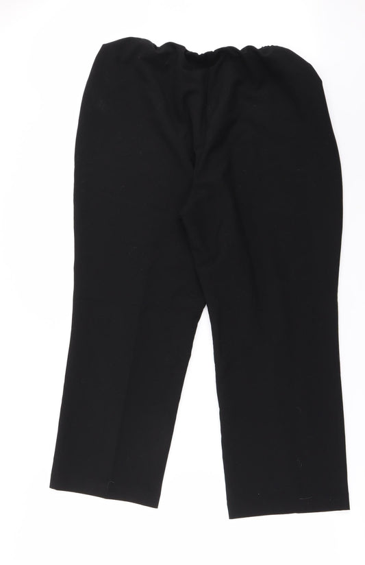 BM Womens Black Trousers Size 18 L21 in