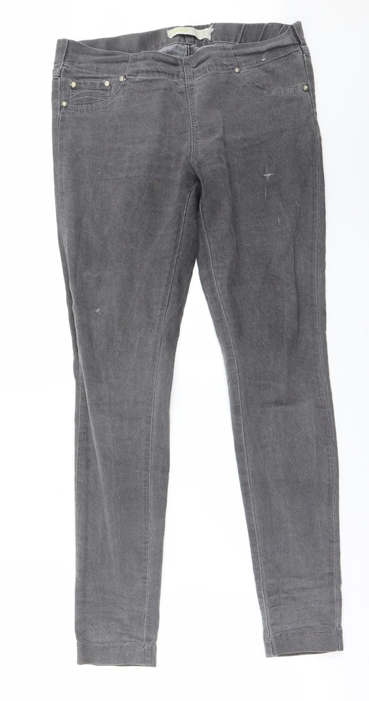 Womens UK Size 12 Preworn Grey Trousers