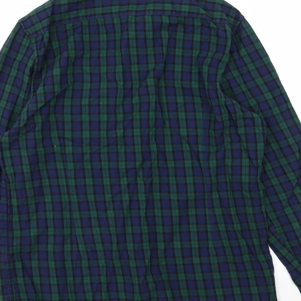 ASOS Mens Blue Striped Button-Up Size M