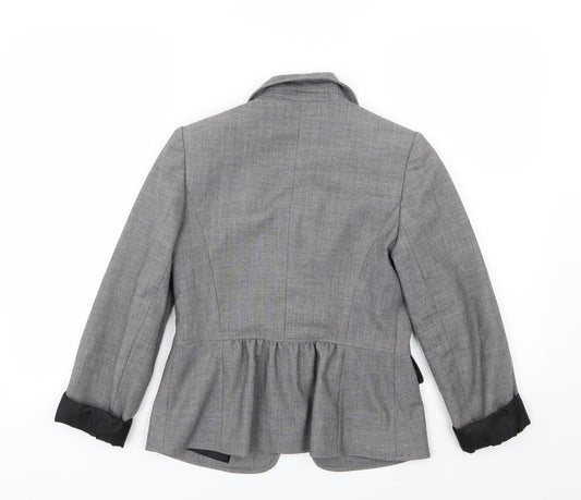 Dorothy Perkins Womens Grey Jacket Blazer Size 6