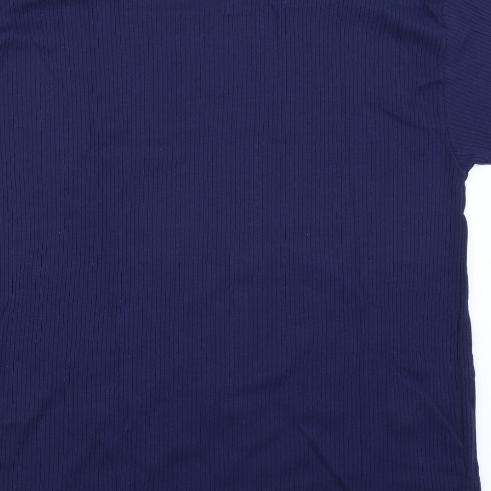 Womens UK Size L Paramour Blue Basic T-Shirt