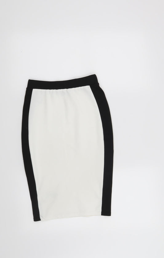 New Look Womens White Skort Skirt Size 4