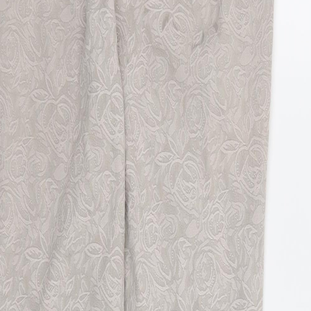 Womens UK Size 8 NEXT Relaxed Fit Beige Trousers