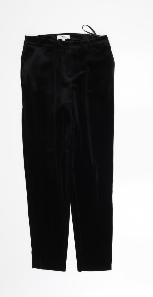 Womens UK Size 8 Dorothy Perkins Regular Fit Black Trousers