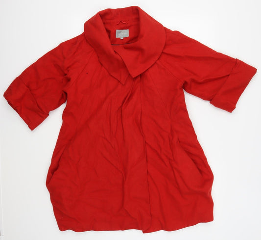 Per Una Womens Red Jacket Coat Size 10