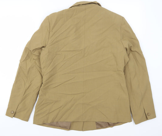 Daxon Womens Beige   Jacket Suit Jacket Size 14