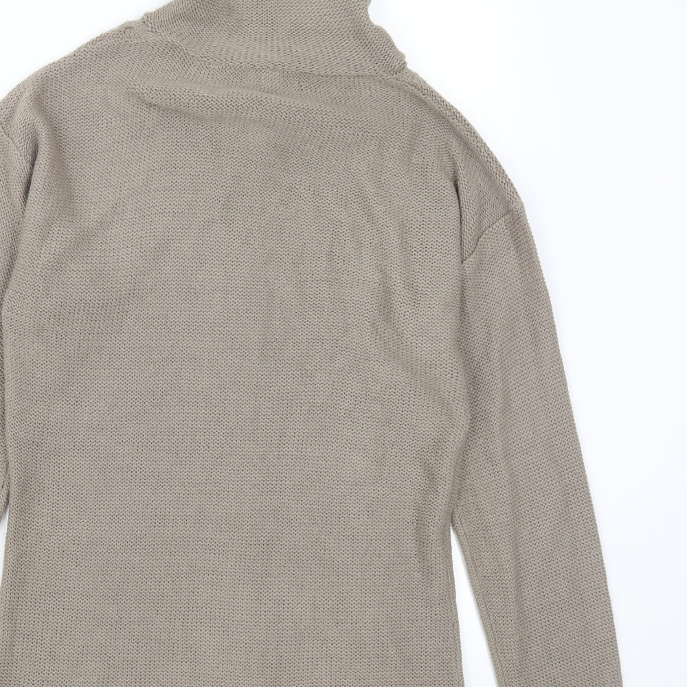 Ambiance Womens Brown Cardigan Jumper Size L