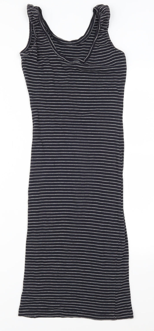 Atmosphere Womens Grey Striped Tank Dress Size 8