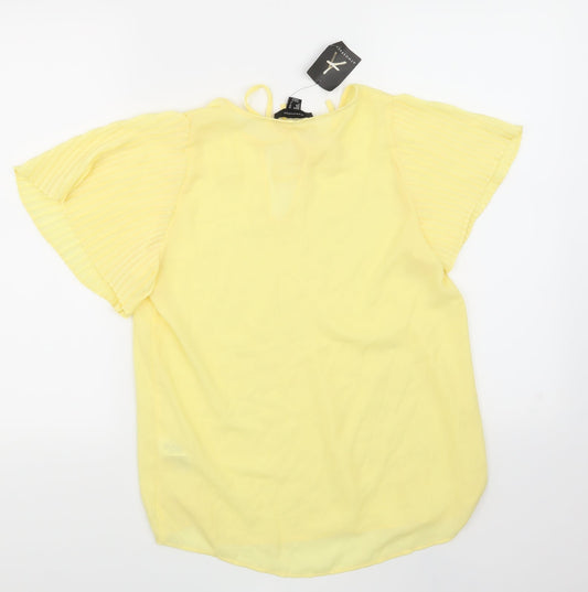 Primark Womens Yellow Basic Blouse Size 10