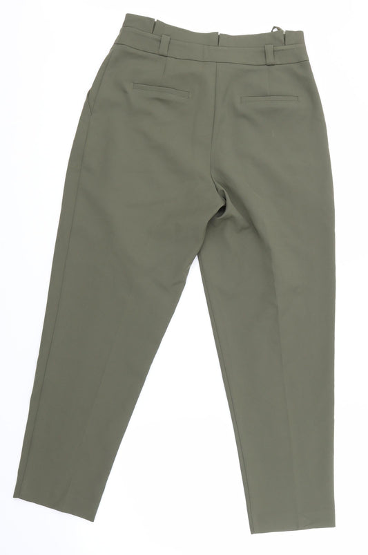 NewLook Womens Green Houndstooth Trousers Size 8