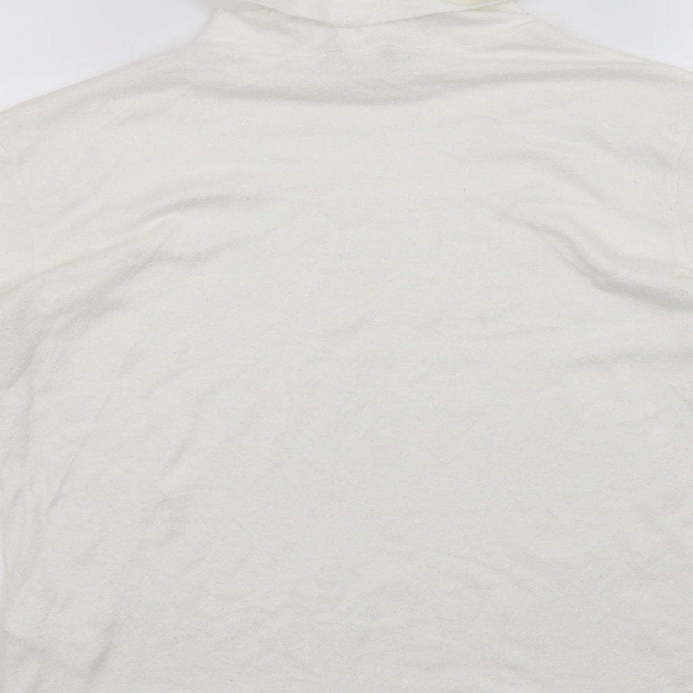 RESERVED Womens White Pullover Jumper Size L