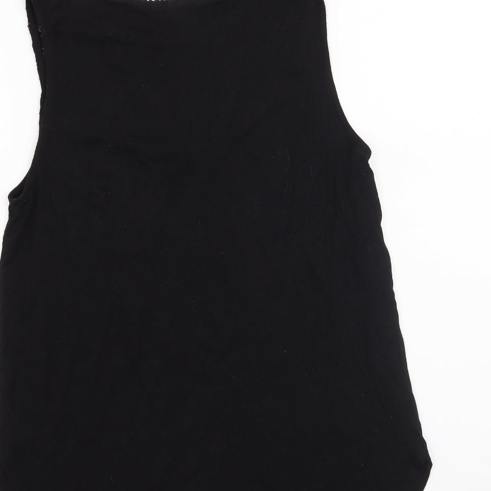 Womens UK Size M H&M Black Basic Tank