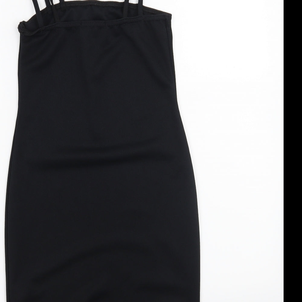 Missguided Womens Black A-Line Size 8