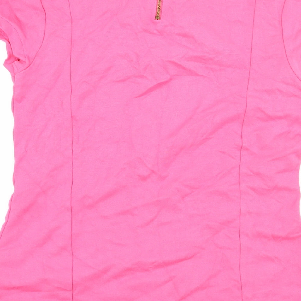 Womens UK Size 10 NEXT Pink Basic T-Shirt