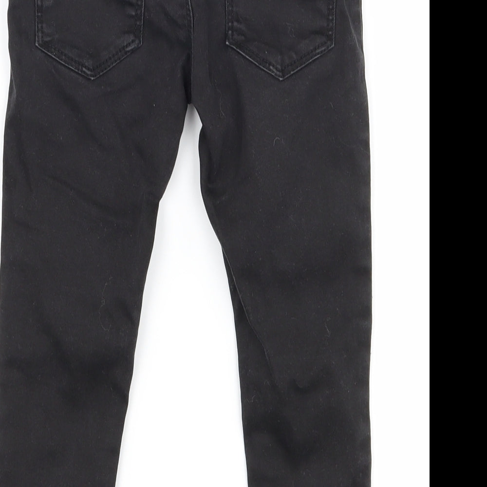 Denim co Girls Black Denim Skinny Jeans Size 2-3 Years - Distressed