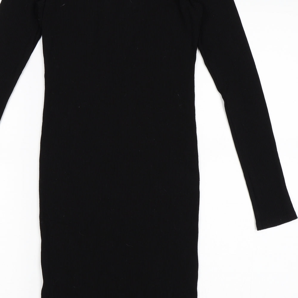 Miss Selfridge Womens Black Bodycon Size 10